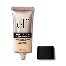 Elf Soft Glam Satin Foundation Médium Buildable Coverage Long-Lasting